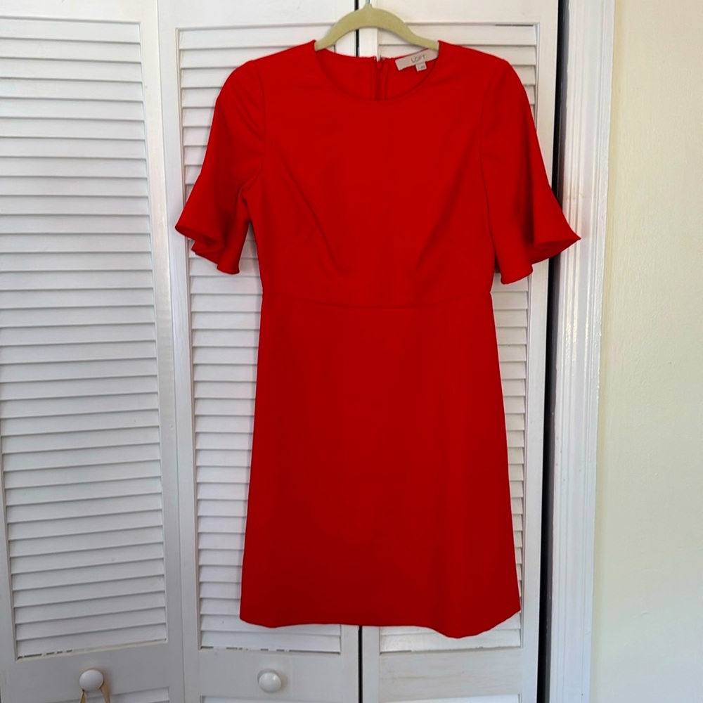 EUC Loft Red dress